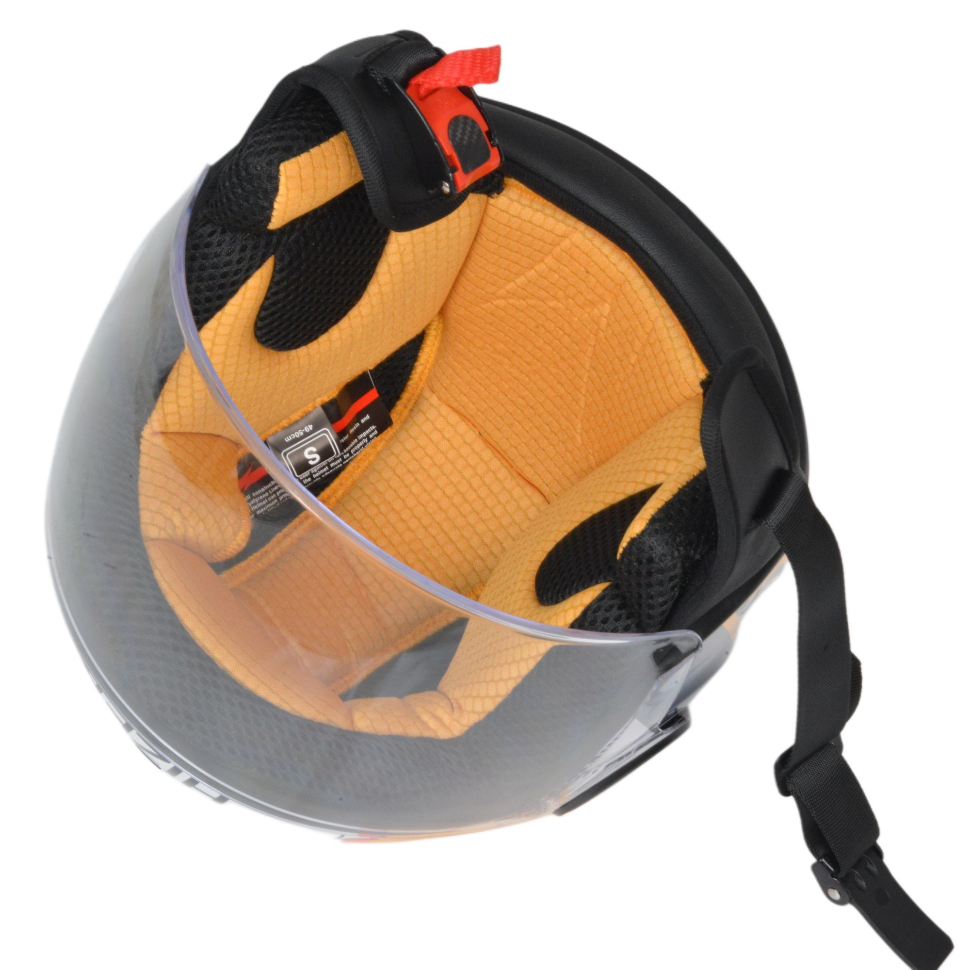 Шлем мото открытый HIZER J511 №1 yellow/black (S) детский